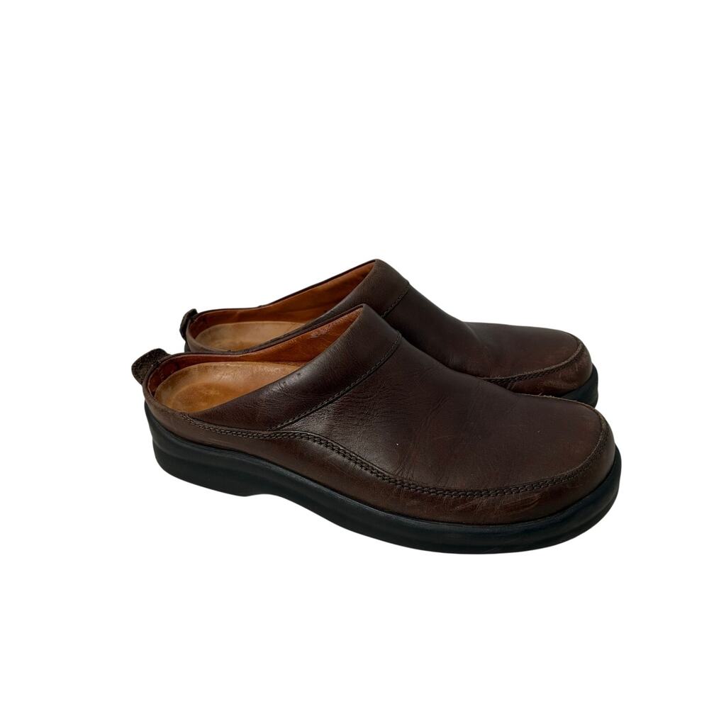 Footprints by Birkenstock Ashby Clogs Women Size 8 Narrow Brown Leather Mules 39